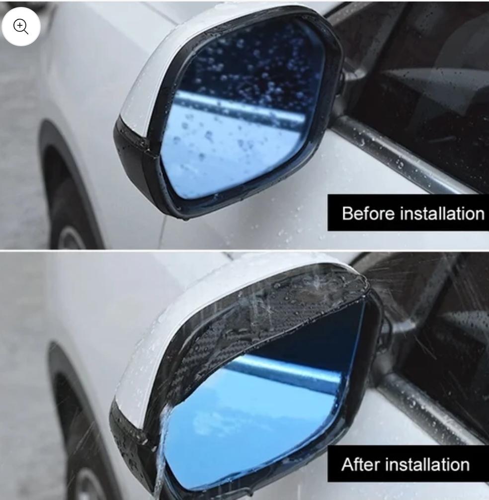 Side mirror eyebrow pair (rain protector): Universal size