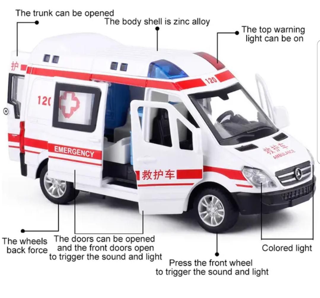 DieCast Metal Ambulance Toy Car