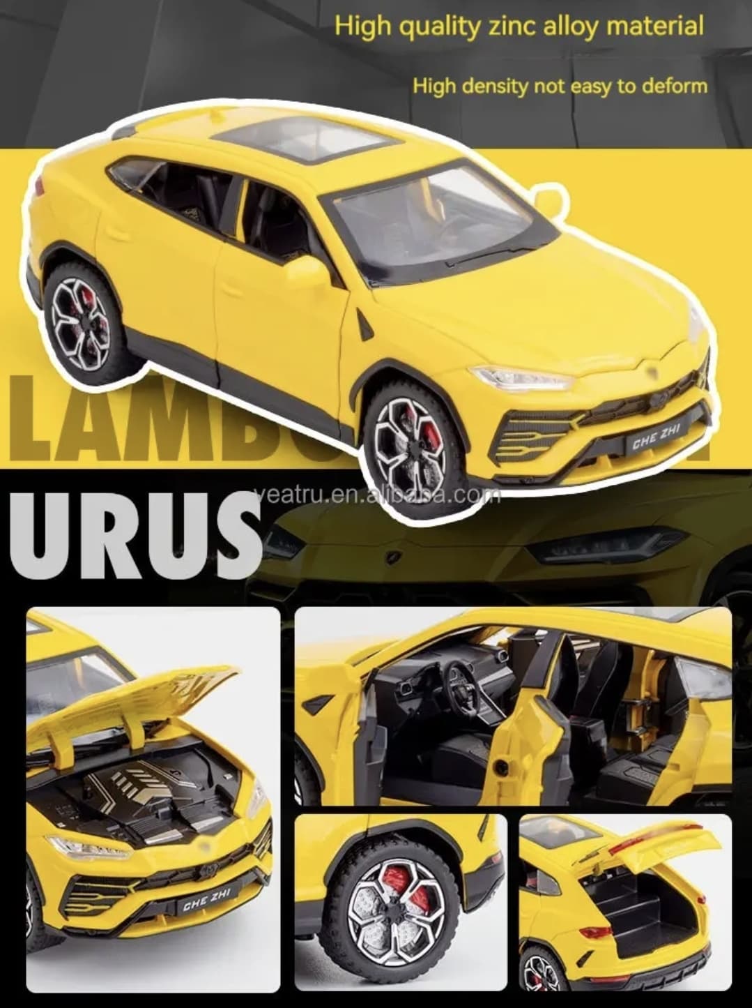 1:24 Scale Lamborghini Urus Diecast Model